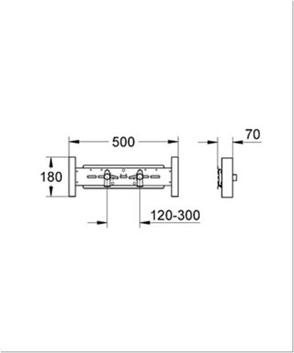 37998000 Rapid SL держатель для смесителя настенного монтажа