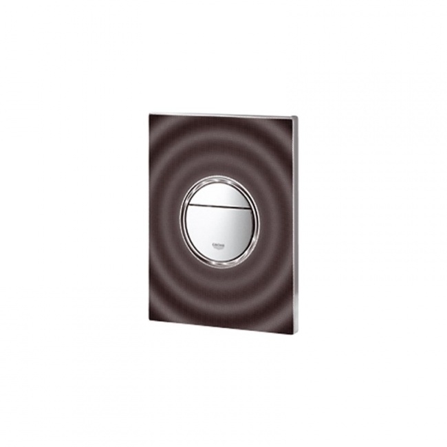 38869XG0 Nova Cosmopolitan Накладная панель для унитаза с графическим принтом. Хром и черная графика