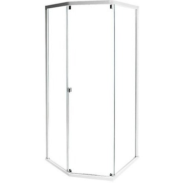 4985113012 передние стенки и дверь SHOWERAMA 8-5 /1000*1000/ тонир. стекло, серебристая панель